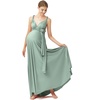image:image72styles Maternity MultiWay Wrap Infinity Maxi Dress for Baby Shower  Soft Stretchy Comfort Flattering Highlight Curves FullTerm Pregnancy amp Postpartum amp Nursing Friendly NonSeeThroughSage