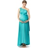 image:image72styles Maternity MultiWay Wrap Infinity Maxi Dress for Baby Shower  Soft Stretchy Comfort Flattering Highlight Curves FullTerm Pregnancy amp Postpartum amp Nursing Friendly NonSeeThroughTurquoise