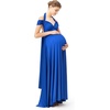 image:image72styles Maternity MultiWay Wrap Infinity Maxi Dress for Baby Shower  Soft Stretchy Comfort Flattering Highlight Curves FullTerm Pregnancy amp Postpartum amp Nursing Friendly NonSeeThroughRoyal Blue