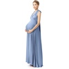 image:image72styles Maternity MultiWay Wrap Infinity Maxi Dress for Baby Shower  Soft Stretchy Comfort Flattering Highlight Curves FullTerm Pregnancy amp Postpartum amp Nursing Friendly NonSeeThroughDusty Blue