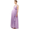 image:image72styles Maternity MultiWay Wrap Infinity Maxi Dress for Baby Shower  Soft Stretchy Comfort Flattering Highlight Curves FullTerm Pregnancy amp Postpartum amp Nursing Friendly NonSeeThroughLavender