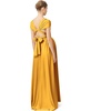 image:image72styles Maternity MultiWay Wrap Infinity Maxi Dress for Baby Shower  Soft Stretchy Comfort Flattering Highlight Curves FullTerm Pregnancy amp Postpartum amp Nursing Friendly NonSeeThroughMustard Yellow