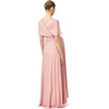 image:image72styles Maternity MultiWay Wrap Infinity Maxi Dress for Baby Shower  Soft Stretchy Comfort Flattering Highlight Curves FullTerm Pregnancy amp Postpartum amp Nursing Friendly NonSeeThroughDusty Rose