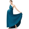 image:image72styles Maternity MultiWay Wrap Infinity Maxi Dress for Baby Shower  Soft Stretchy Comfort Flattering Highlight Curves FullTerm Pregnancy amp Postpartum amp Nursing Friendly NonSeeThroughTeal Blue