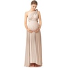 image:image72styles Maternity MultiWay Wrap Infinity Maxi Dress for Baby Shower  Soft Stretchy Comfort Flattering Highlight Curves FullTerm Pregnancy amp Postpartum amp Nursing Friendly NonSeeThroughChampagne