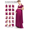 image:image72styles Maternity MultiWay Wrap Infinity Maxi Dress for Baby Shower  Soft Stretchy Comfort Flattering Highlight Curves FullTerm Pregnancy amp Postpartum amp Nursing Friendly NonSeeThroughPlum