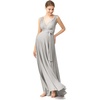 image:image72styles Maternity MultiWay Wrap Infinity Maxi Dress for Baby Shower  Soft Stretchy Comfort Flattering Highlight Curves FullTerm Pregnancy amp Postpartum amp Nursing Friendly NonSeeThroughSilver Grey