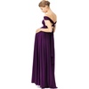 image:image72styles Maternity MultiWay Wrap Infinity Maxi Dress for Baby Shower  Soft Stretchy Comfort Flattering Highlight Curves FullTerm Pregnancy amp Postpartum amp Nursing Friendly NonSeeThroughDark Purple