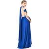image:image72styles Maternity MultiWay Wrap Infinity Maxi Dress for Baby Shower  Soft Stretchy Comfort Flattering Highlight Curves FullTerm Pregnancy amp Postpartum amp Nursing Friendly NonSeeThroughRoyal Blue