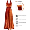 image:image72styles Velvet MultiWay Wrap Infinity Maxi Dress for Bridesmaids  Free Bandeau Soft Velvet One Size amp Plus Wedding Party Formal EventsOrange