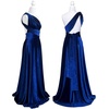 image:image72styles Velvet MultiWay Wrap Infinity Maxi Dress for Bridesmaids  Free Bandeau Soft Velvet One Size amp Plus Wedding Party Formal EventsRoyal Blue