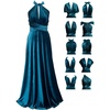 image:image72styles Velvet MultiWay Wrap Infinity Maxi Dress for Bridesmaids  Free Bandeau Soft Velvet One Size amp Plus Wedding Party Formal EventsBlue