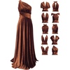 image:image72styles Velvet MultiWay Wrap Infinity Maxi Dress for Bridesmaids  Free Bandeau Soft Velvet One Size amp Plus Wedding Party Formal EventsRust Brown